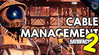 Cable Management 102 in SATISFACTORY // Inverted, Hanging Power Poles // Quick How To