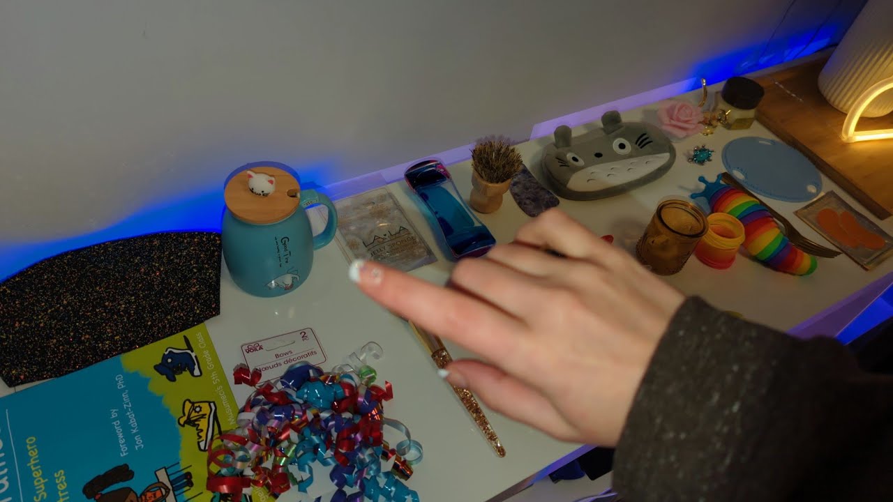 ASMR TRIGGER TRAIL 🌟 Distance Tracing, Mouth Sounds, Whisper, items on the camera 🫧