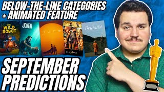 2025 Oscar Predictions | September 2024 (Below-The-Line, Techs, Animated Feature) @TheHannahcast