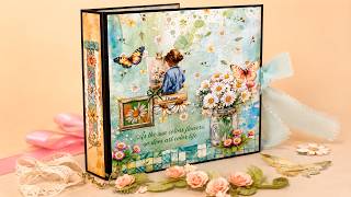 Presentación Álbum Daisy art. Stamperia. Scrapbooking.
