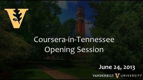Coursera in Tennessee: Opening