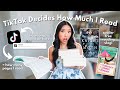 Letting TikTok Decide How Many Pages I Read For A Week! (spoiler free reading vlog)