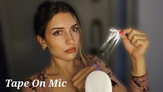 Tape On Mic (crinkly sounds) ♡○♡○♡ ASMR