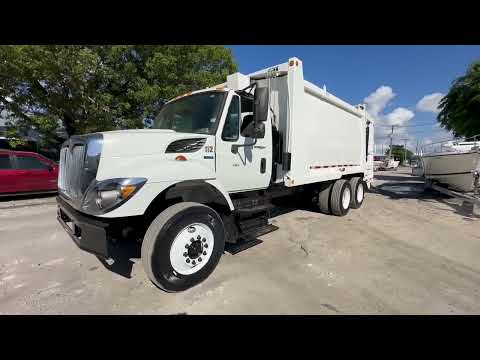 2009 International 7400 Apollo E-Z Pack Rear Loader Garbage Truck