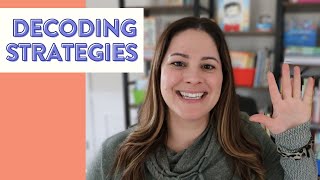 Decoding Strategies for Beginning Readers // how to teach kindergarten and 1st graders to decode