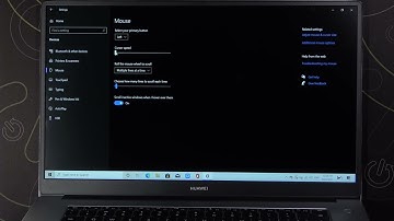 How to Change Mouse Speed in Huawei MateBook D15?