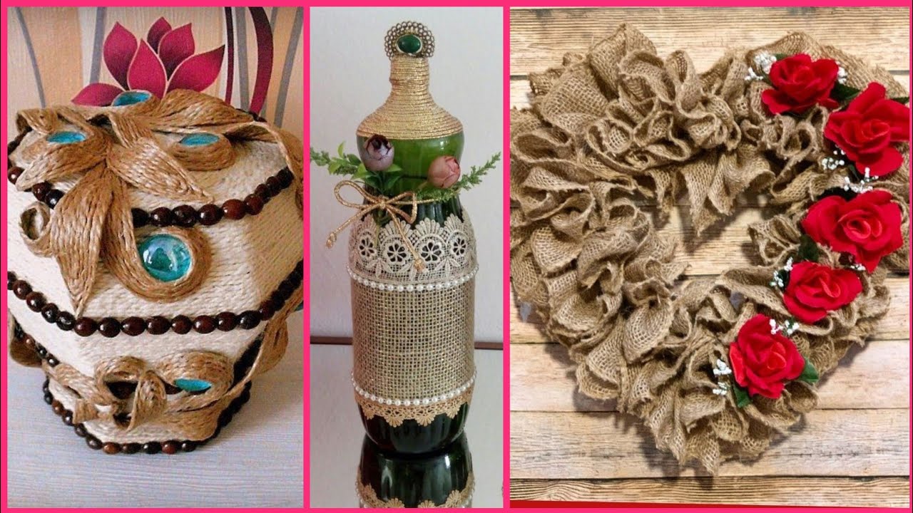 Beautiful burlap home decor  ideas YouTube