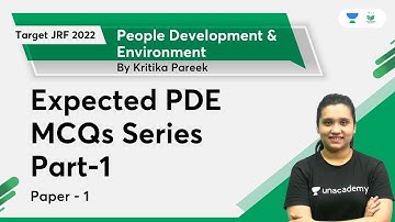 People Development & Environment | Expected PDE MCQs Series | Part-2 | Kritika Pareek | UGC NET 2022
