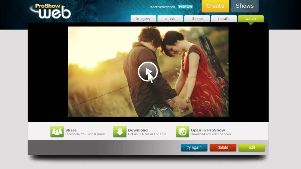 ProShow Web Video Slideshows