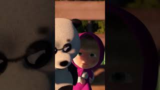 Masha vs Panda 👧🆚🐼 #LittleCousin #MashaAndTheBear #Shorts #cartoonforkids #kids