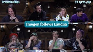 Imogen follows Laudna | Critical Role - Bells Hells ep 95