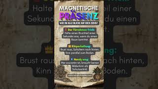 Warum drehen sich alle um, wenn du einen Raum betrittst? #charisma #mindset #psychologyhacks