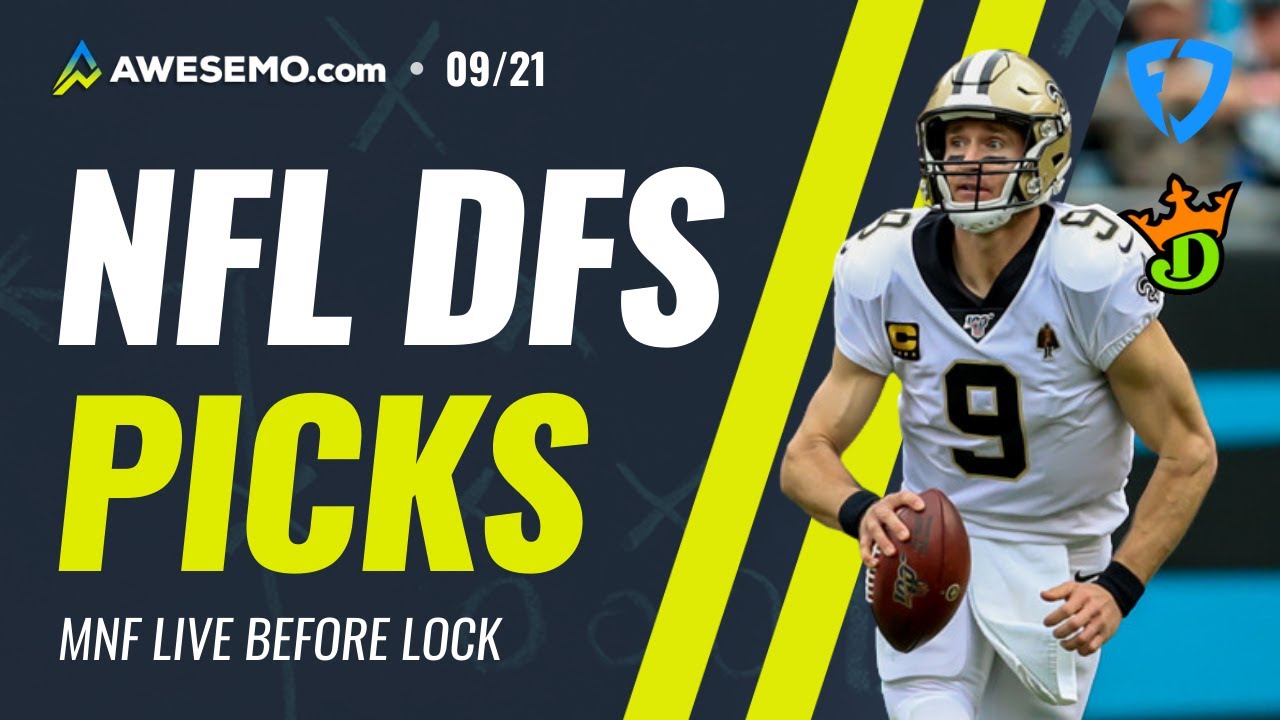 NFL DFS PICKS SAINTS at RAIDERS SHOWDOWN MNF DRAFTKINGS + FANDUEL