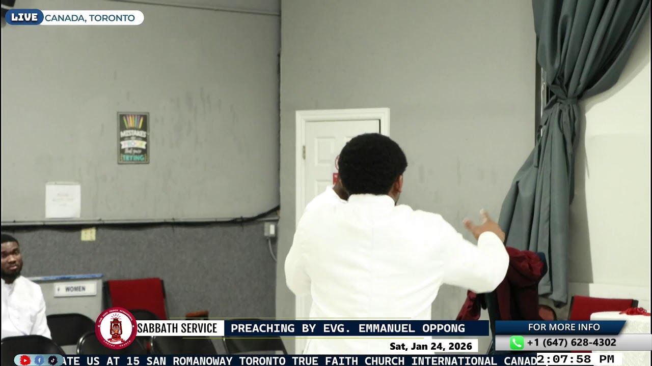 24TH  JANUARY 2026 SABBATH SERVICE TFCI CANADA TORONTO