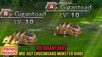 [DFFOO Global] Mid July 2021 Chocoboard Panel Monster Locations - 10x Gigantoad