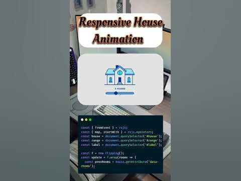 Responsive House Animation HTML CSS JAVASCRIPT #shorts - YouTube