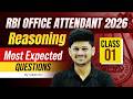 RBI Office Attendant Classes 2026 | RBI Office Attendant Previous Year Question Paper | Reasoning 3