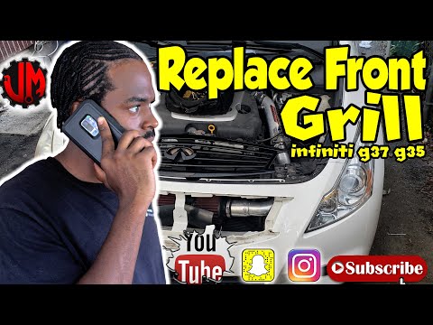 how to replace front grill on Infiniti g37 g35 how to replace front grill on Infiniti g37 g35