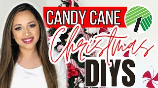 LARGE CANDY CANE  DOLLAR TREE CHRISTMAS DIYS