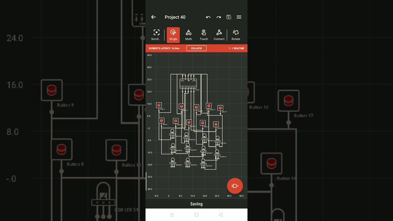 logical circuit piano with lights 🚨
