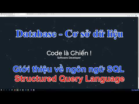 database sql  New  083 - Database - Cơ sở dữ liệu - Giới thiệu về ngôn ngữ SQL căn bản