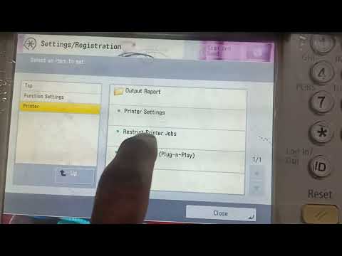 canon adv 6075/6275 display default setting