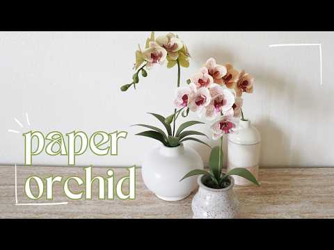 Paper Orchid with Freckles 🌸 Easy Print & Cut Tutorial
