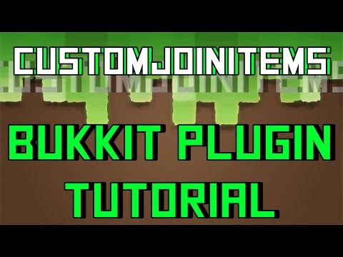 CustomJoinItems Bukkit Plugin How to Use 1.11