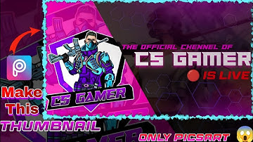 How to make a professional gaming live stream thumbnail on android | How to make gaming thumbnail