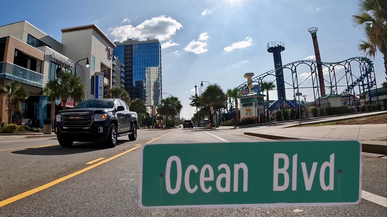 Myrtle Beach Ocean Blvd Fall Drive - October 2023