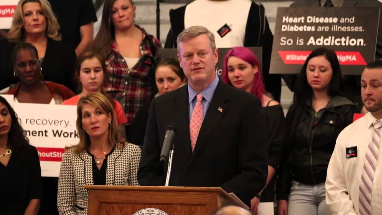 Governor Baker "Addiction Is Not A Choice, Addiction Is A Disease