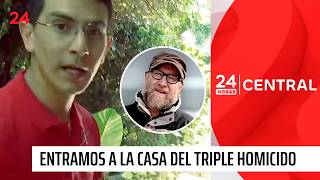Accedimos a la casa del triple homicidio de La Reina | 24 Horas TVN Chile