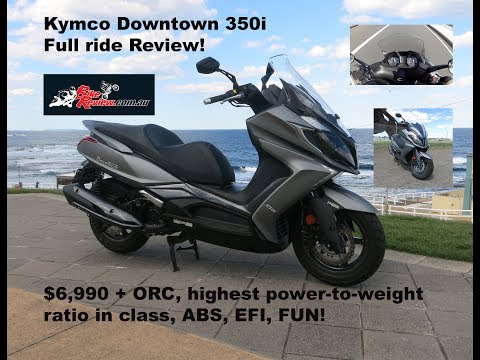 Kymco Downtown 350i ABS 2019 model full ride review! Jeff Ware