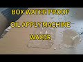 Food box fruit package water proof carton maker waxer machine for wax or oil coating