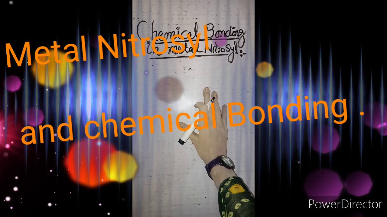 Chemical Bonding In Metal nitrosyl YouTube