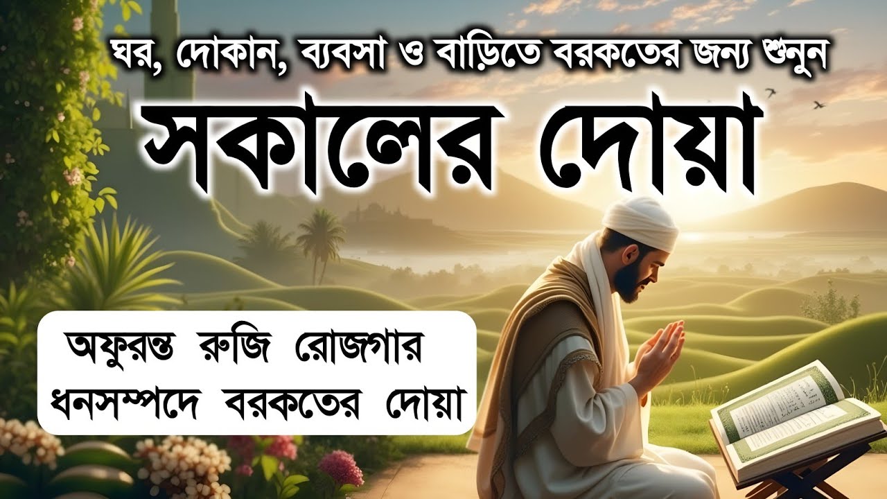 সকালটা শুরু হোক হৃদয় শীতল করা বরকতময় আয়াত দিয়ে। সকালের দোয়া ও জিকির। Morning Dua By Alaa Aqel