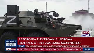 Zaporoska Elektrownia Jądrowa Przeszła W Tryb Zasilania Awaryjnego