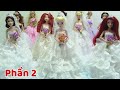 Đám Cưới 11 Búp Bê Công Chúa Disney (Phần 2) Xem 11 bộ váy + trang điểm cô dâu (đồ chơi trẻ)