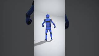 Stylized Blue Character with Black Accents - AI Rigged 3D Character