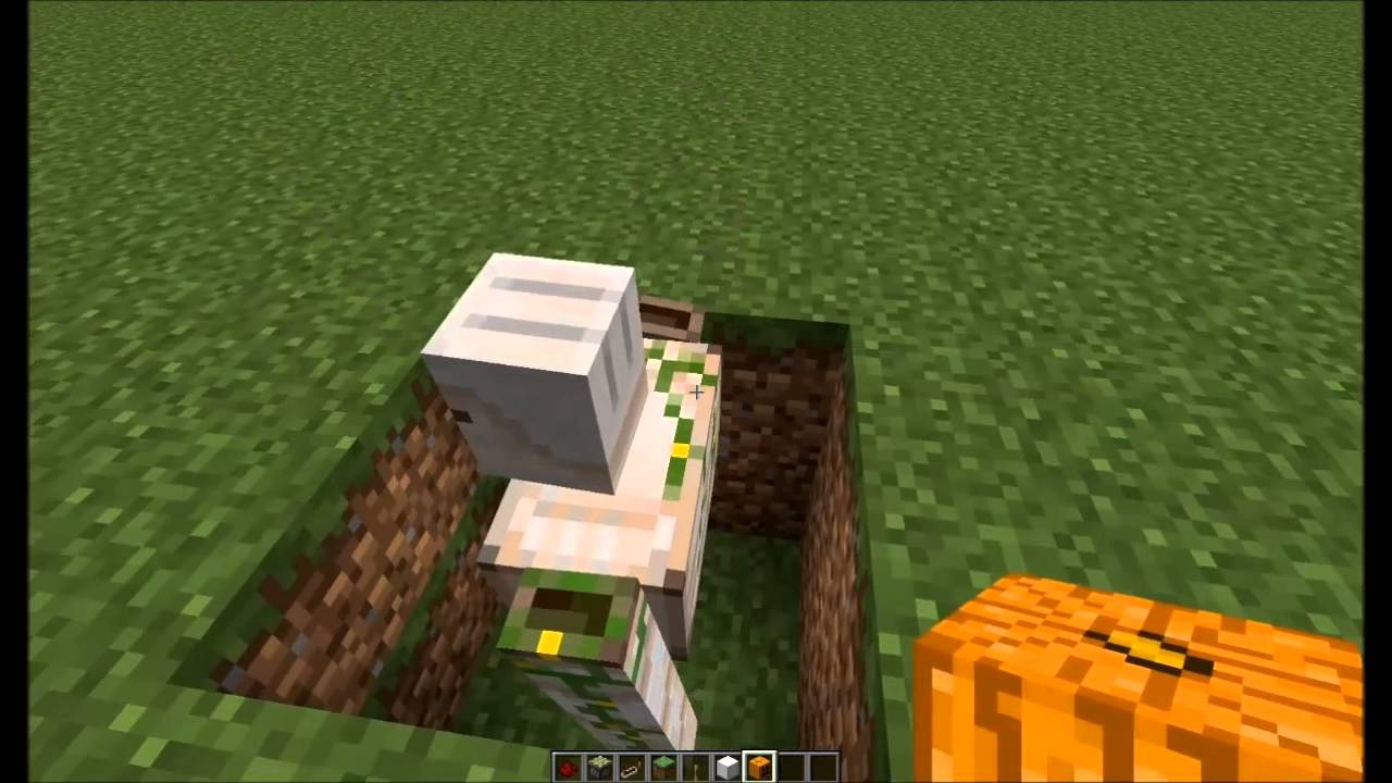 MINECRAFT TUTORIAL HOME DEFENSE USING AN IRON GOLEM YouTube