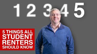 5 Things all Student Renters Need to Know