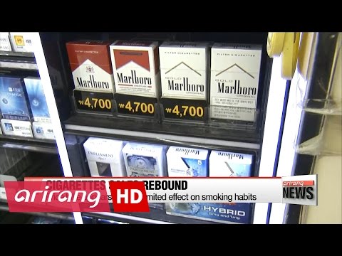 Cigarette sales bounce back in Korea despite gov't efforts