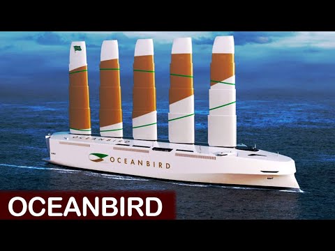 Het grootste windaangedreven schip Oceanbird.