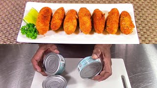 Como hacer croquetas de atún de lata al estilo español | recetas fáciles
