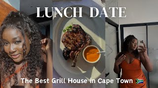 VLOG: LUNCH DATE WITH MY HUSBAND || THE BEST GRILL HOUSE IN CAPETOWN 🇿🇦 || GRWM || WINE FARM || HAIR