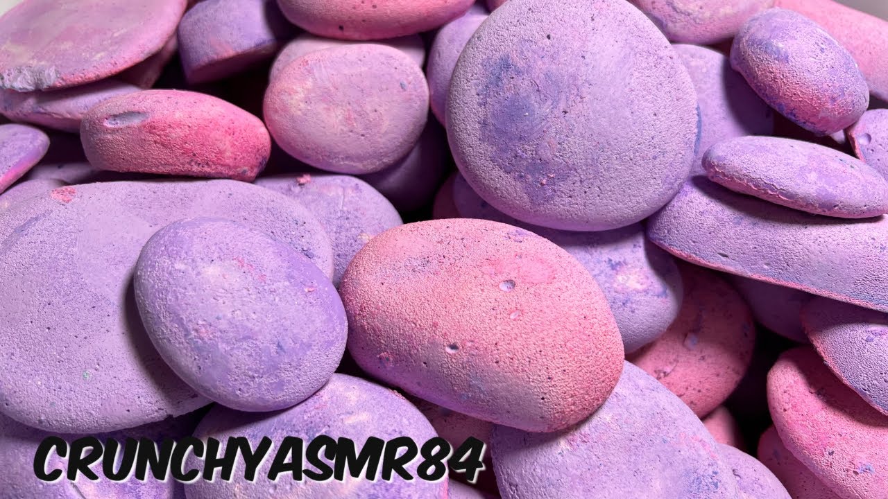 Pink/Purple Gym Chalk Stones | Subscriber Appreciation WK 18 | Oddly Satisfying | ASMR