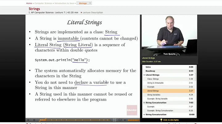AP Computer Science: Strings