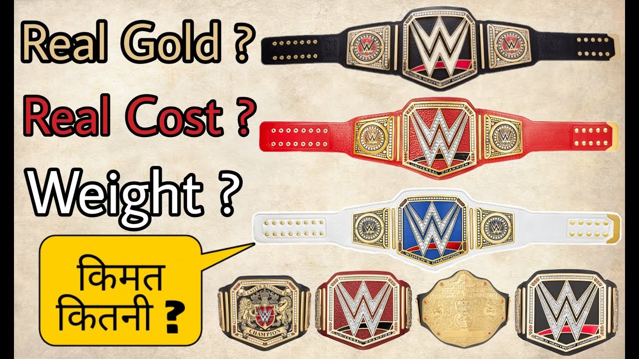 Real gold in wwe championship belt? Cost, Weight of wwe championship