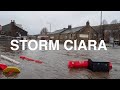 Storm Ciara Floods in Calder Valley, Yorkshire - Storm Ciara 2020 #stormciara