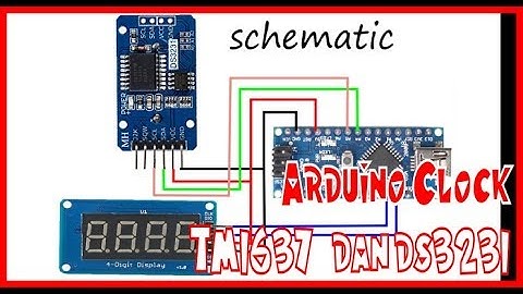 Arduino clock with TM1637 CLOCK DISPLAY + RTC DS3231